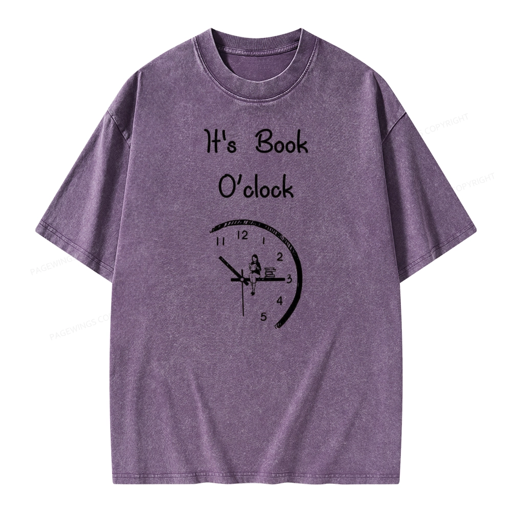 Pagewings Book Brainy Buddy Unisex Washed T-shirt