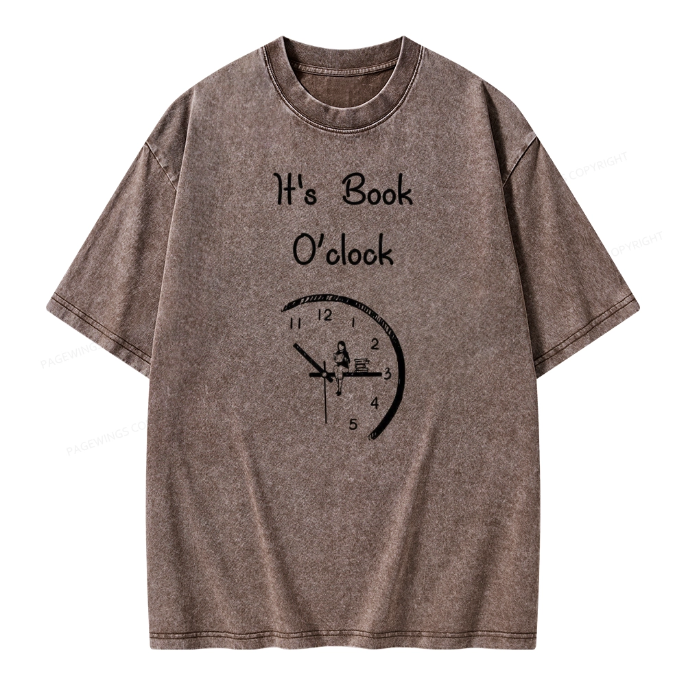 Pagewings Book Brainy Buddy Unisex Washed T-shirt