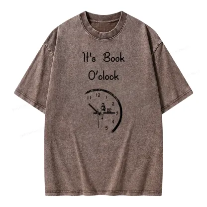 Pagewings Book Brainy Buddy Unisex Washed T-shirt