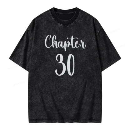Pagewings Personalized Birthday Gift Book Lover Unisex Washed T-shirt
