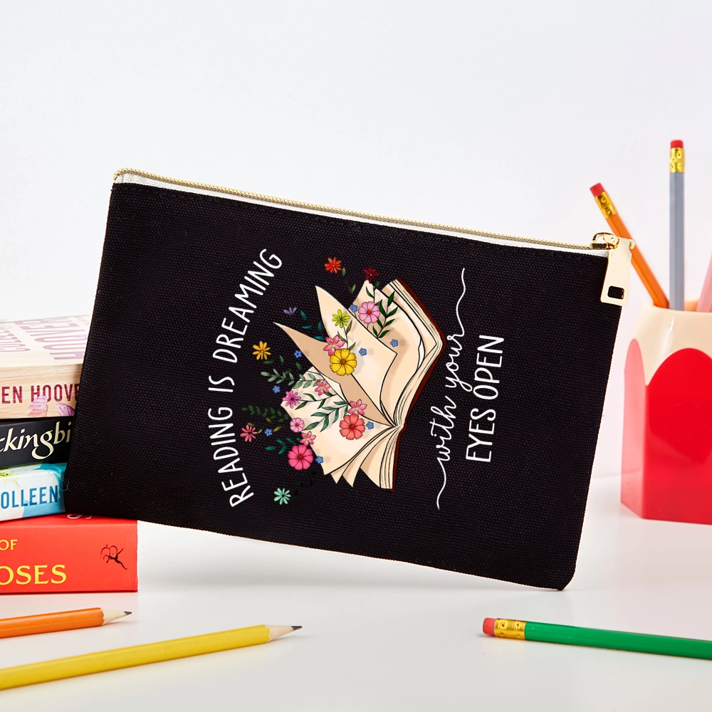 Pagewings Reading Is Dreaming With Your Eyes Open Pouch