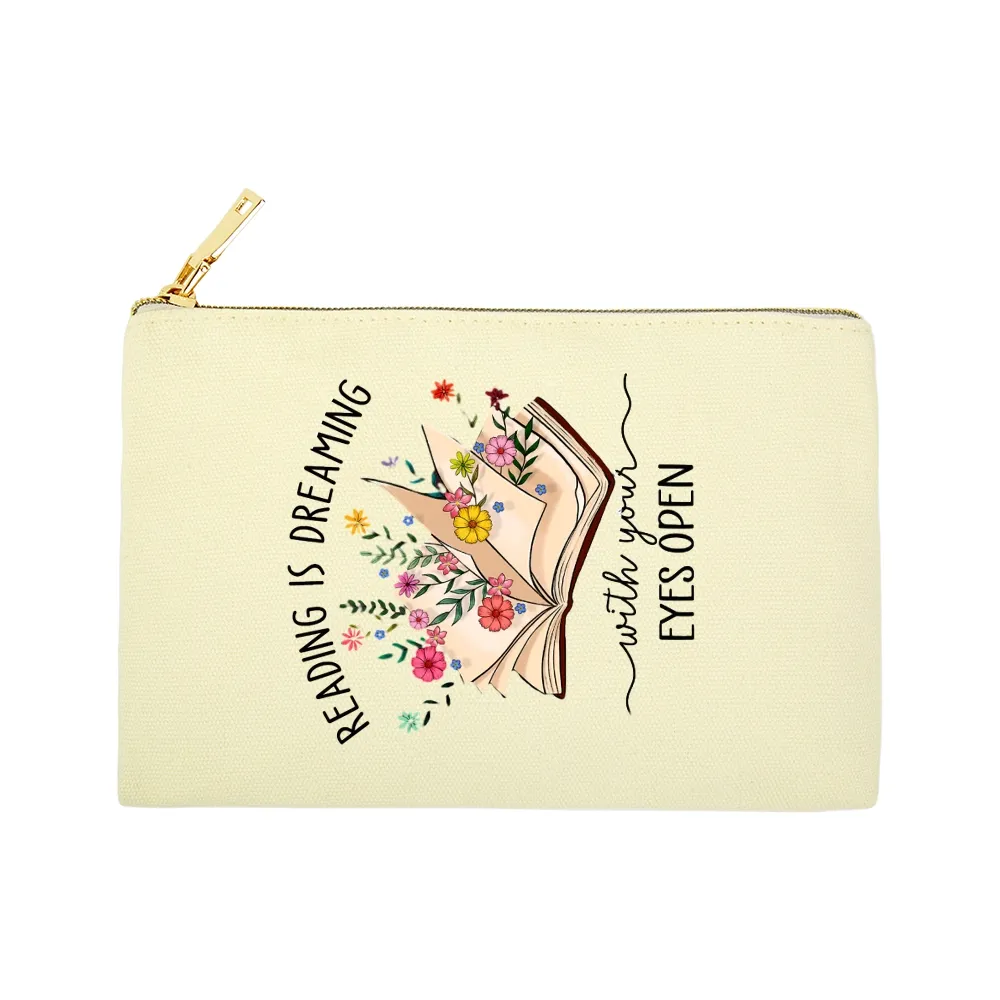 Pagewings Reading Is Dreaming With Your Eyes Open Pouch