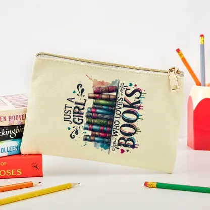 Pagewings Just A Girl Who Loves Books Pouch