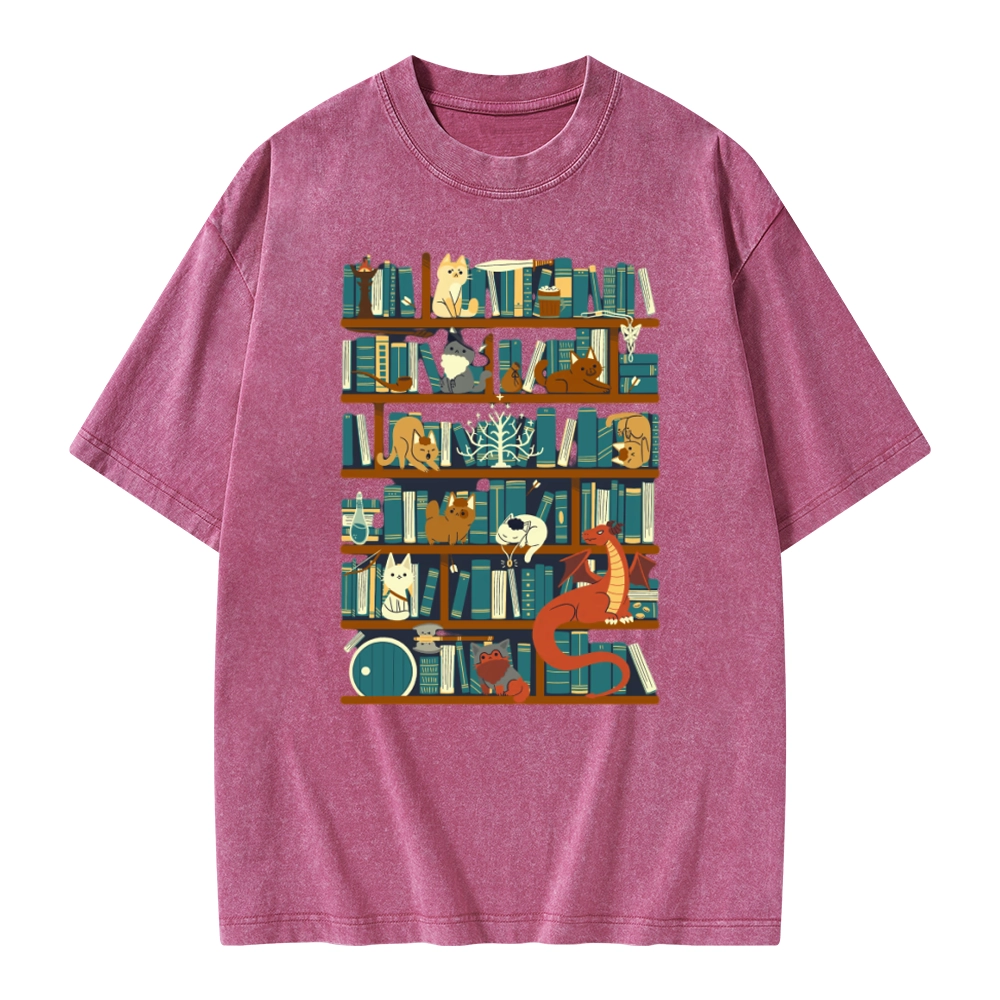 Pagewings Library of the Ring Unisex Washed T-shirt