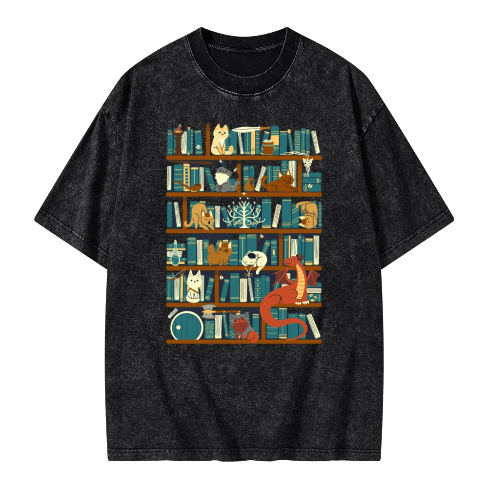 Pagewings Library of the Ring Unisex Washed T-shirt