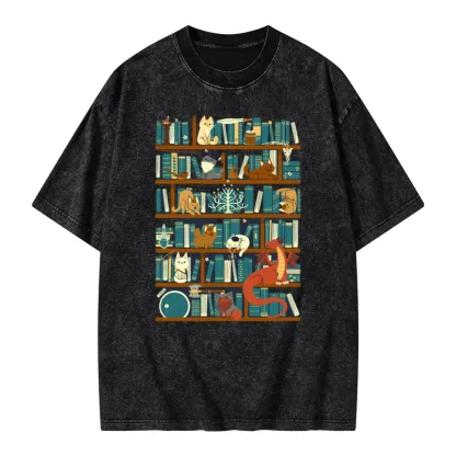 Pagewings Library of the Ring Unisex Washed T-shirt