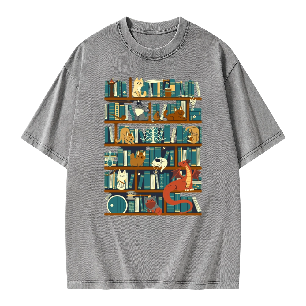 Pagewings Library of the Ring Unisex Washed T-shirt