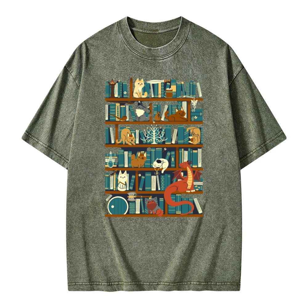 Pagewings Library of the Ring Unisex Washed T-shirt