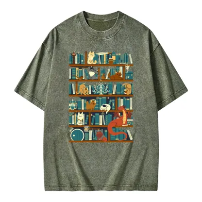 Pagewings Library of the Ring Unisex Washed T-shirt