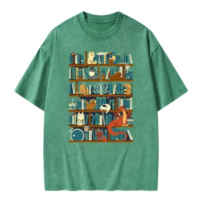 Pagewings Library of the Ring Unisex Washed T-shirt