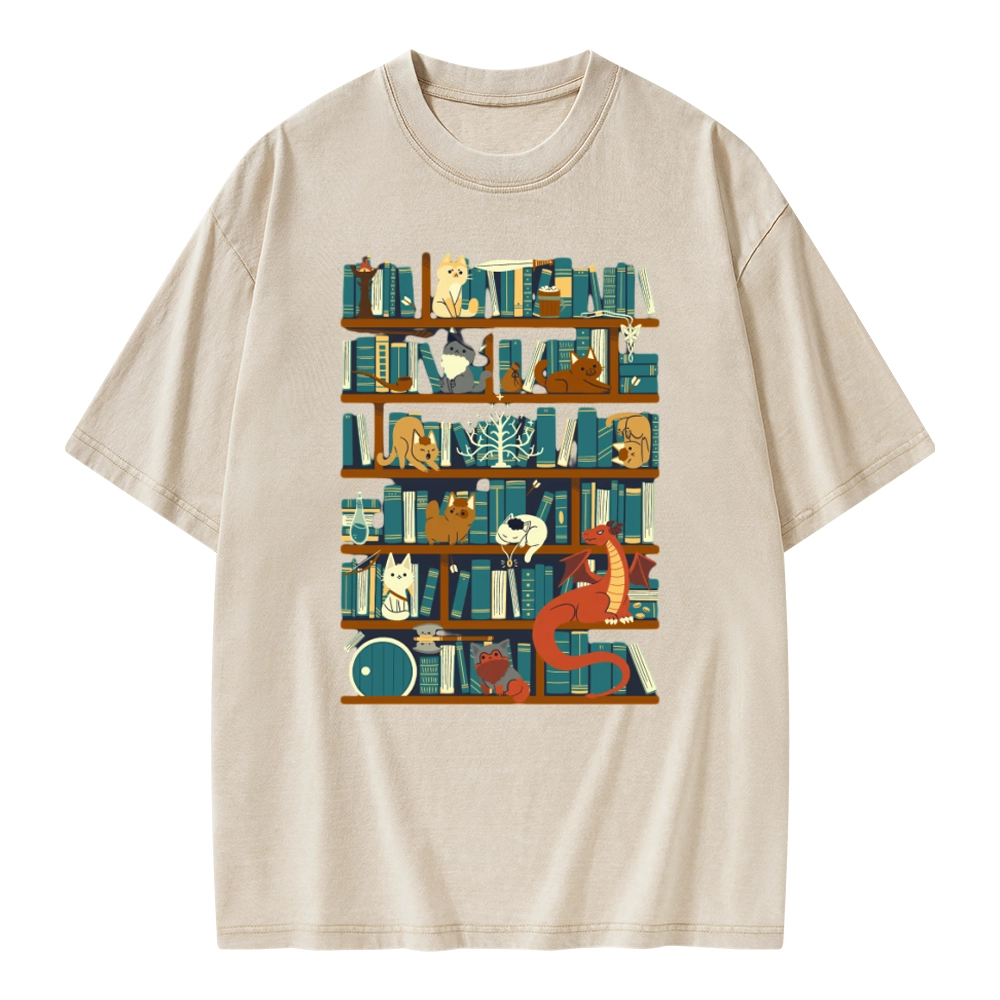 Pagewings Library of the Ring Unisex Washed T-shirt