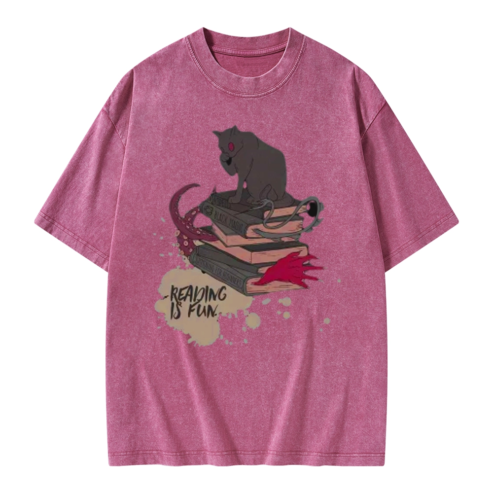 Pagewings Reading is Fun Unisex Washed T-shirt