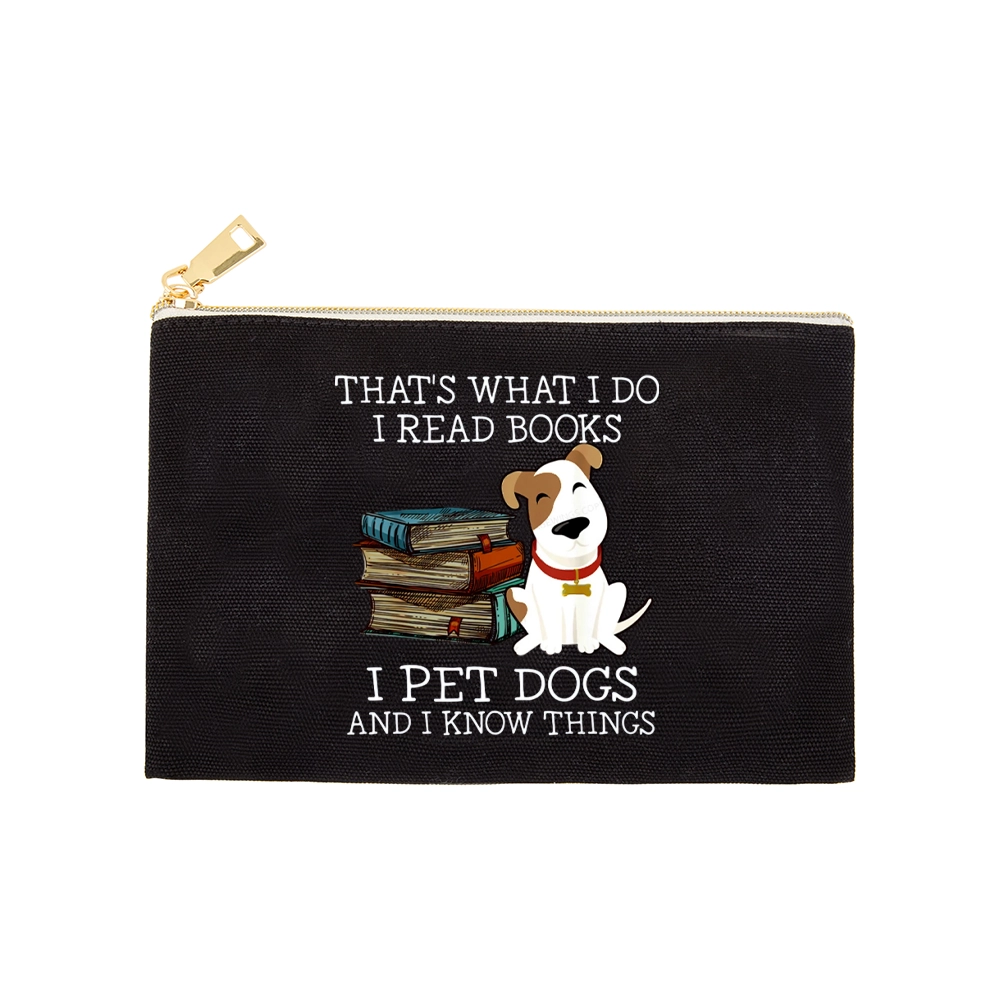 Pagewings That is What I Do I Read Books I Pet Dogs Pouch