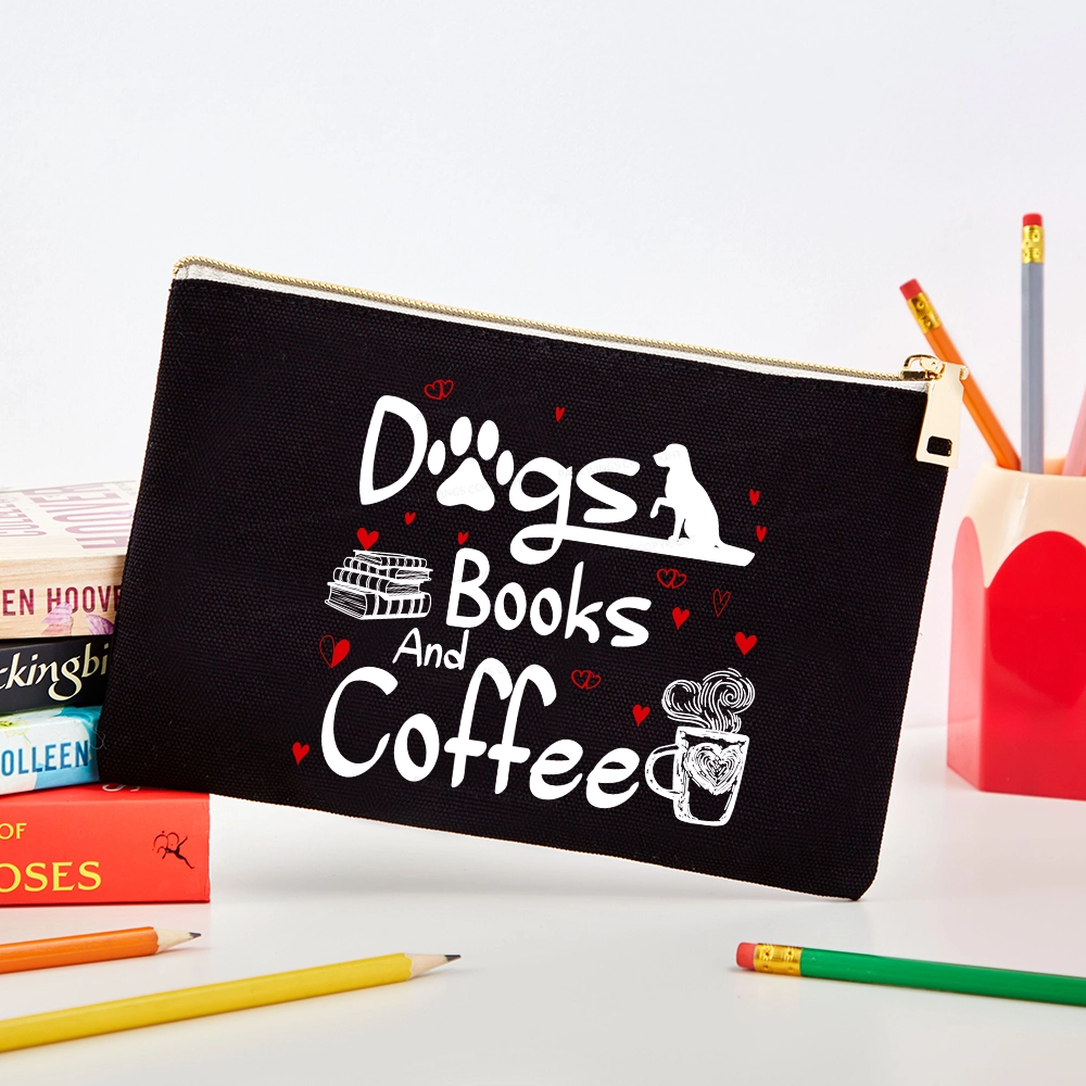 Pagewings Dogs Books And Coffee Pouch