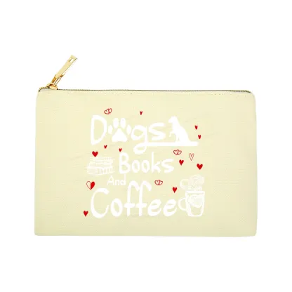 Pagewings Dogs Books And Coffee Pouch