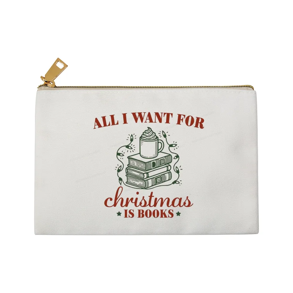 Pagewings All I Want For Christmas Is Books Pouch