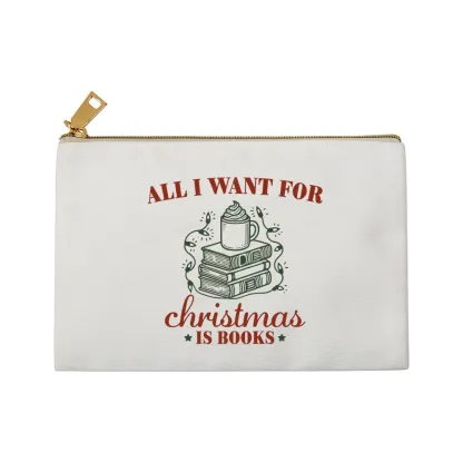 Pagewings All I Want For Christmas Is Books Pouch