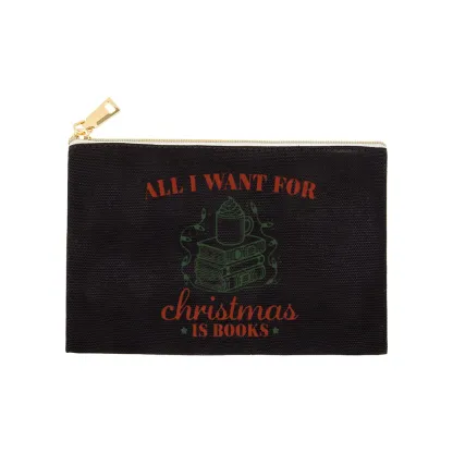 Pagewings All I Want For Christmas Is Books Pouch