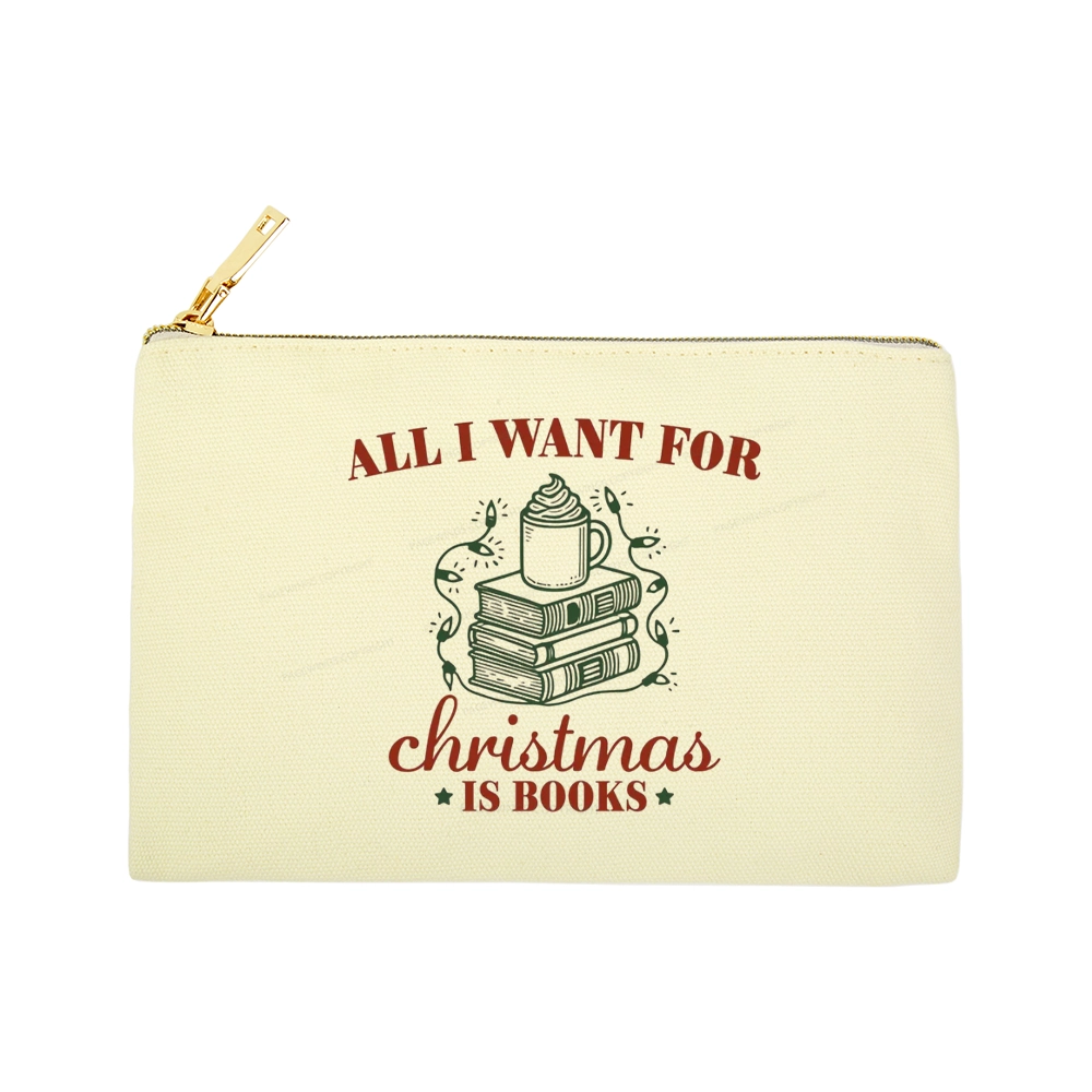Pagewings All I Want For Christmas Is Books Pouch