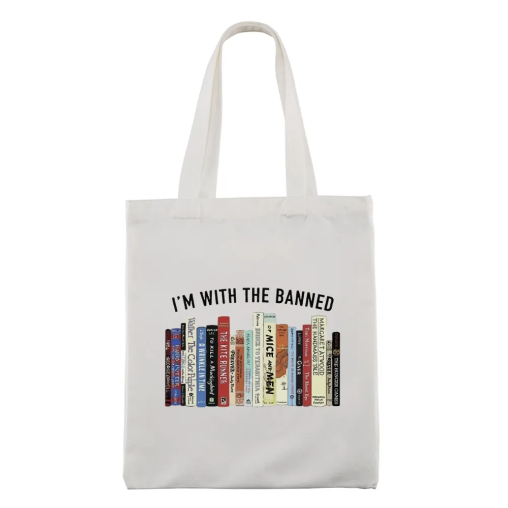 Pagewings I'm With The Banned Reading Tote Bag