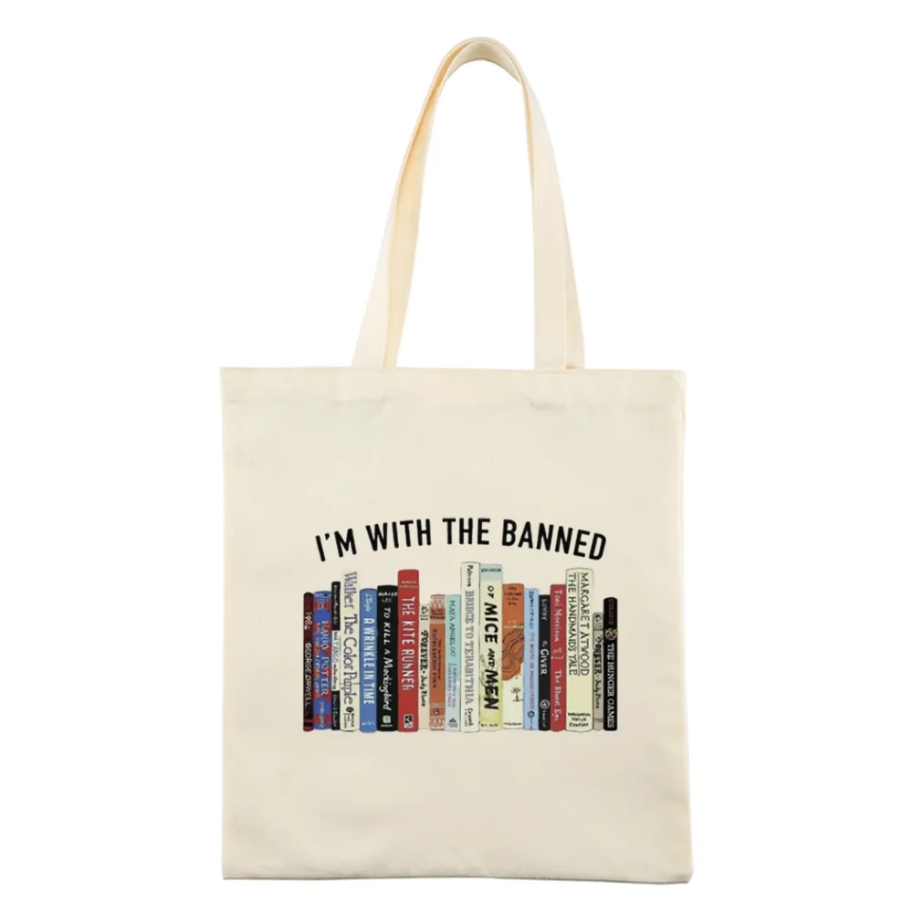 Pagewings I'm With The Banned Reading Tote Bag