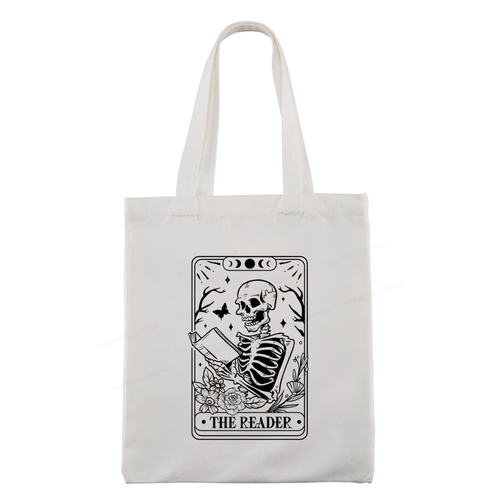 Pagewings Halloween The Reader Tarot Card Tote Bag