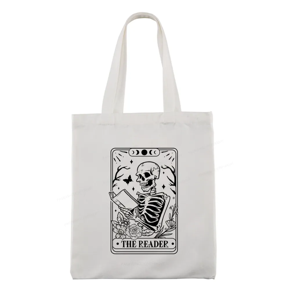 Pagewings Halloween The Reader Tarot Card Tote Bag