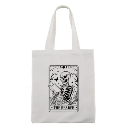 Pagewings Halloween The Reader Tarot Card Tote Bag