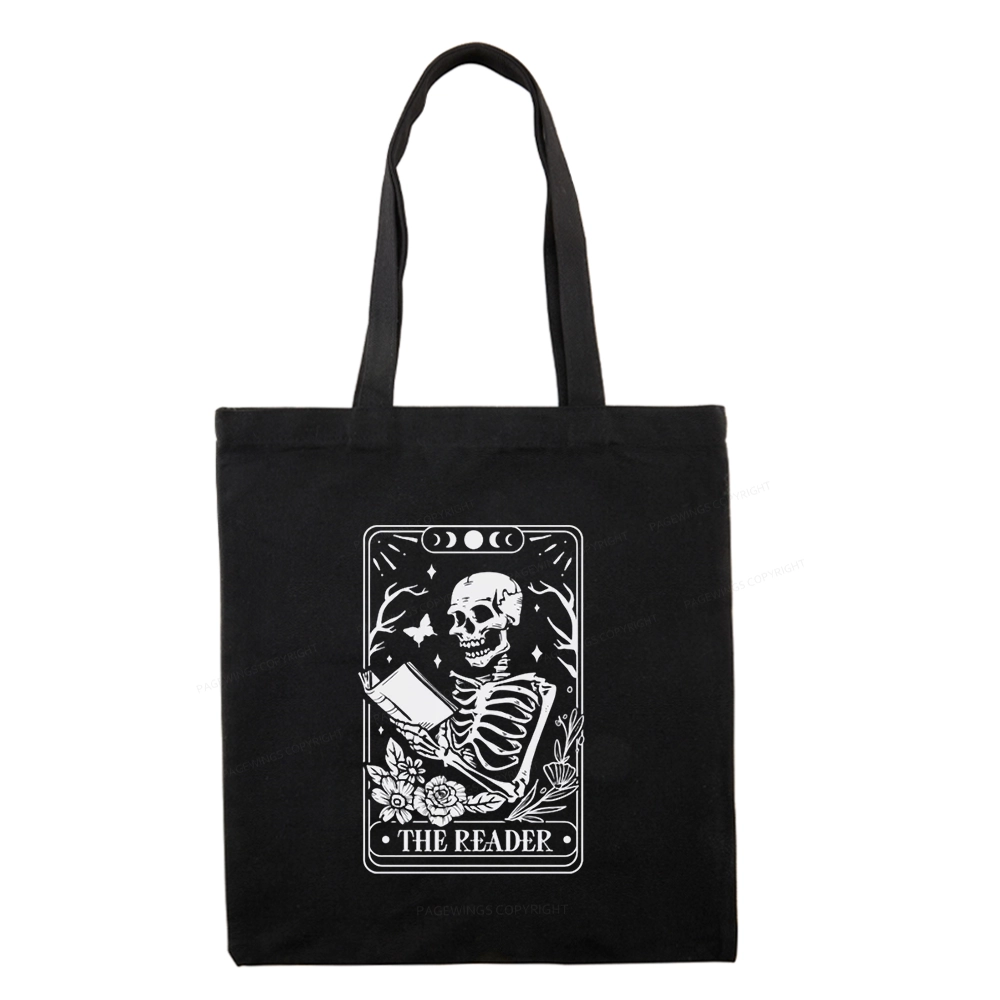 Pagewings Halloween The Reader Tarot Card Tote Bag