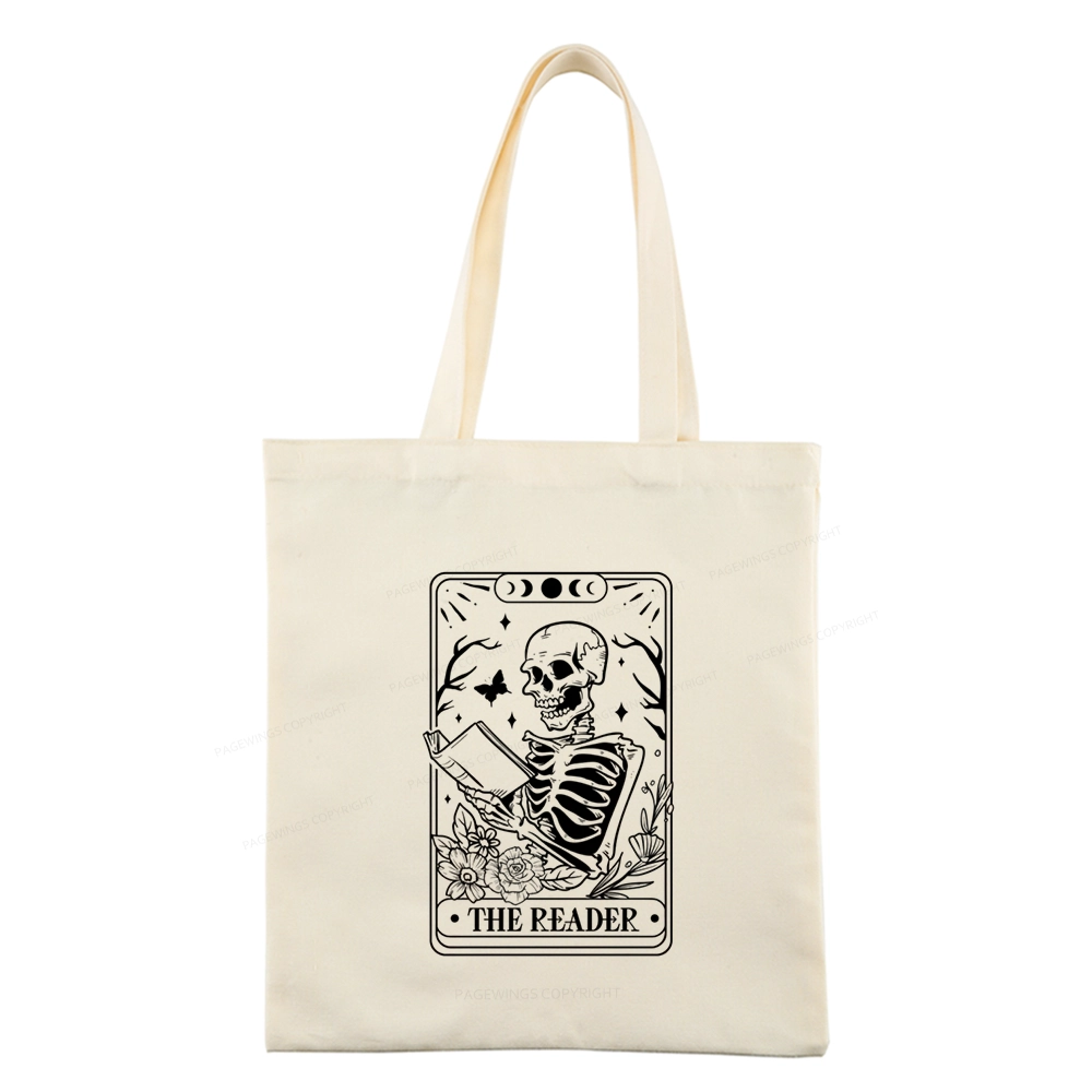 Pagewings Halloween The Reader Tarot Card Tote Bag