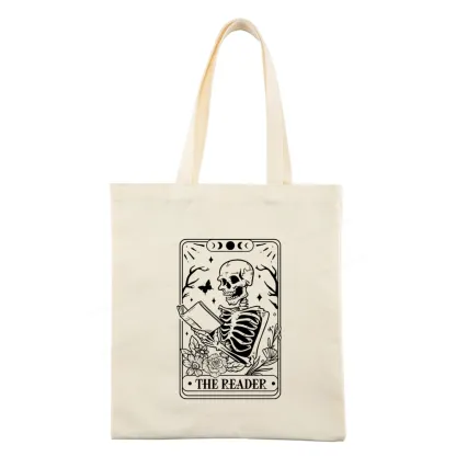 Pagewings Halloween The Reader Tarot Card Tote Bag
