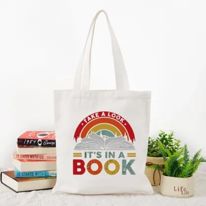 Pagewings Take A Look It's In A Book Tote Bag