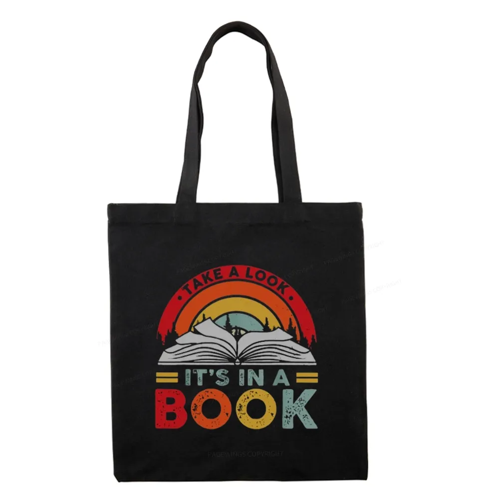Pagewings Take A Look It's In A Book Tote Bag