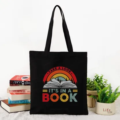 Pagewings Take A Look It's In A Book Tote Bag