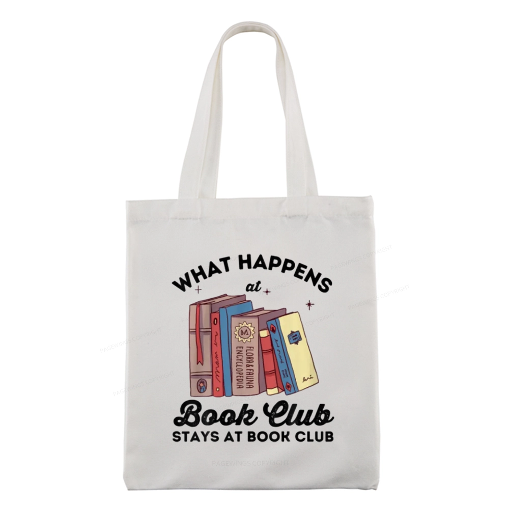 Pagewings Stays At Book Club Book Tote Bag
