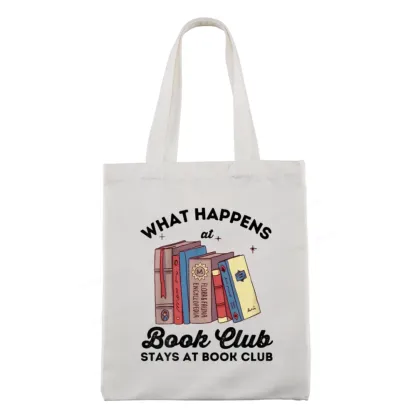 Pagewings Stays At Book Club Book Tote Bag