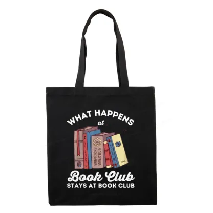 Pagewings Stays At Book Club Book Tote Bag