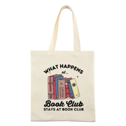 Pagewings Stays At Book Club Book Tote Bag