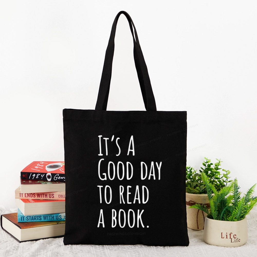 Pagewings It's A Good Day To Read A Book Tote Bag