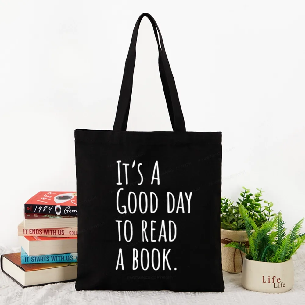 Pagewings It's A Good Day To Read A Book Tote Bag