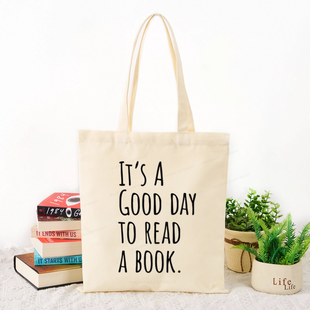 Pagewings It's A Good Day To Read A Book Tote Bag