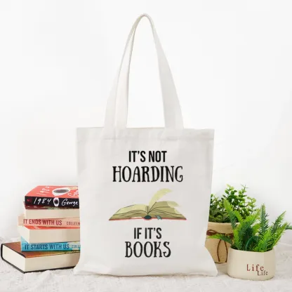 Pagewings It's Not Hoarding If It's Books Tote Bag