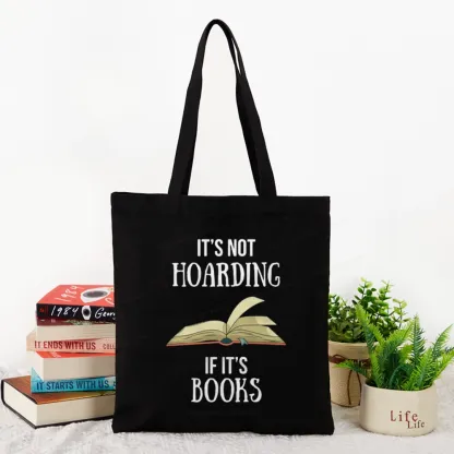Pagewings It's Not Hoarding If It's Books Tote Bag