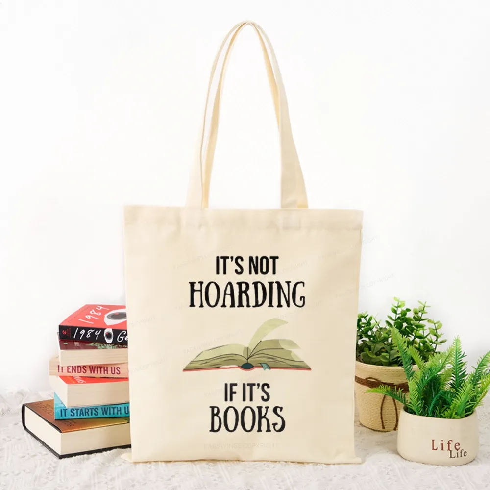 Pagewings It's Not Hoarding If It's Books Tote Bag