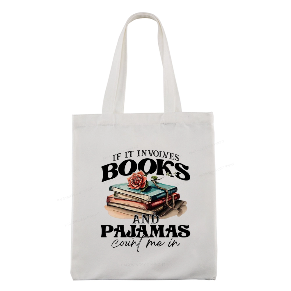 Pagewings Books And Pajamas Tote Bag