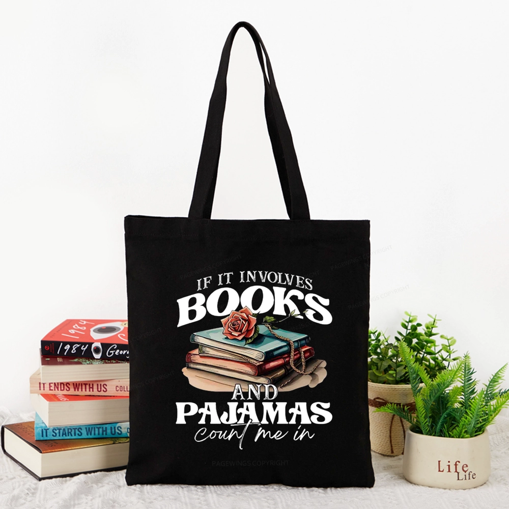 Pagewings Books And Pajamas Tote Bag