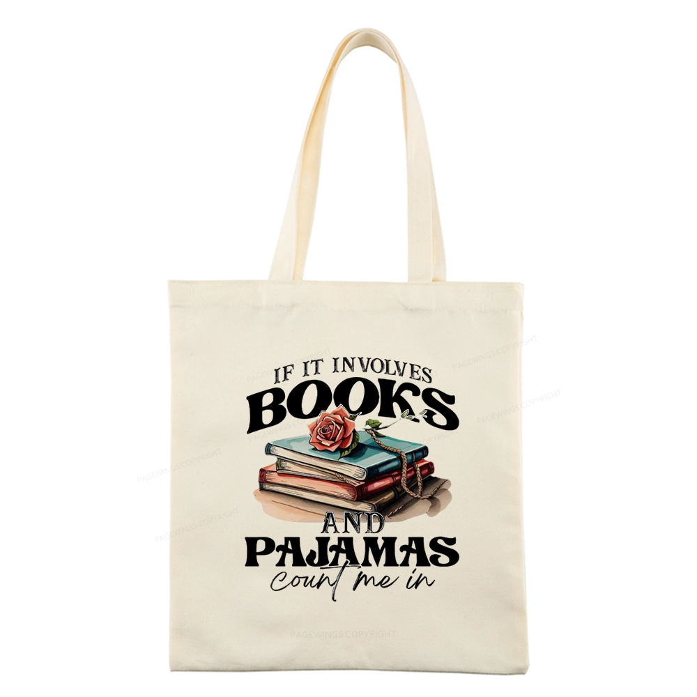 Pagewings Books And Pajamas Tote Bag