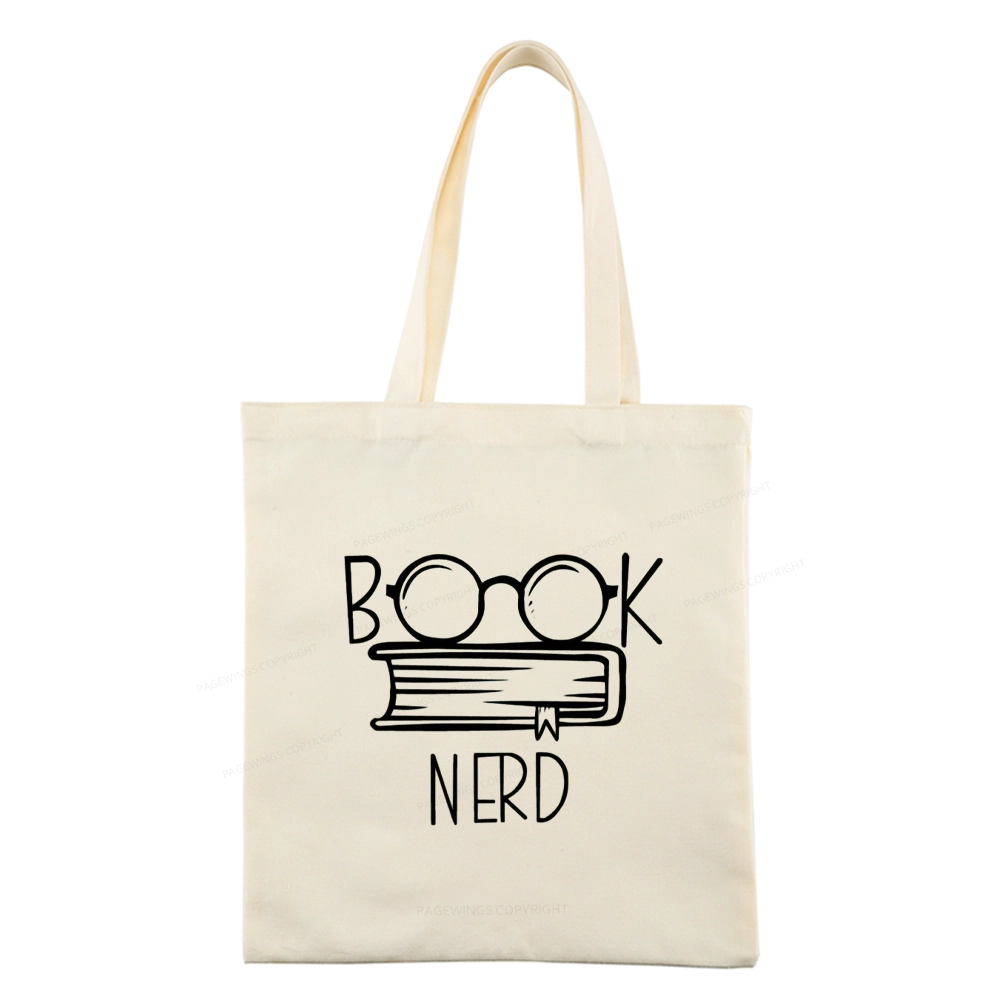 Pagewings Book Nerd Tote Bag