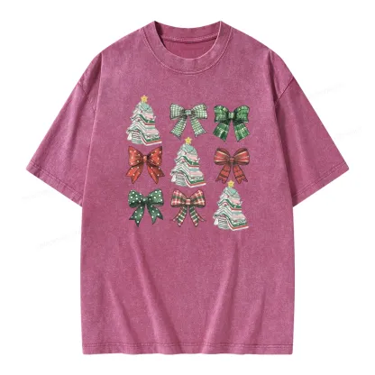 Pagewings Booked for Christmas Unisex Washed T-shirt