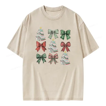 Pagewings Booked for Christmas Unisex Washed T-shirt
